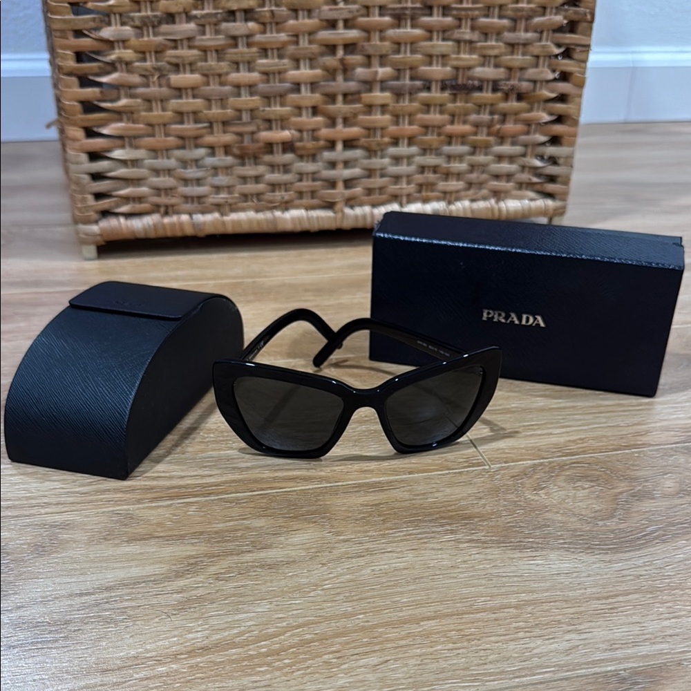 Prada Black Cat-Eye Sunglasses